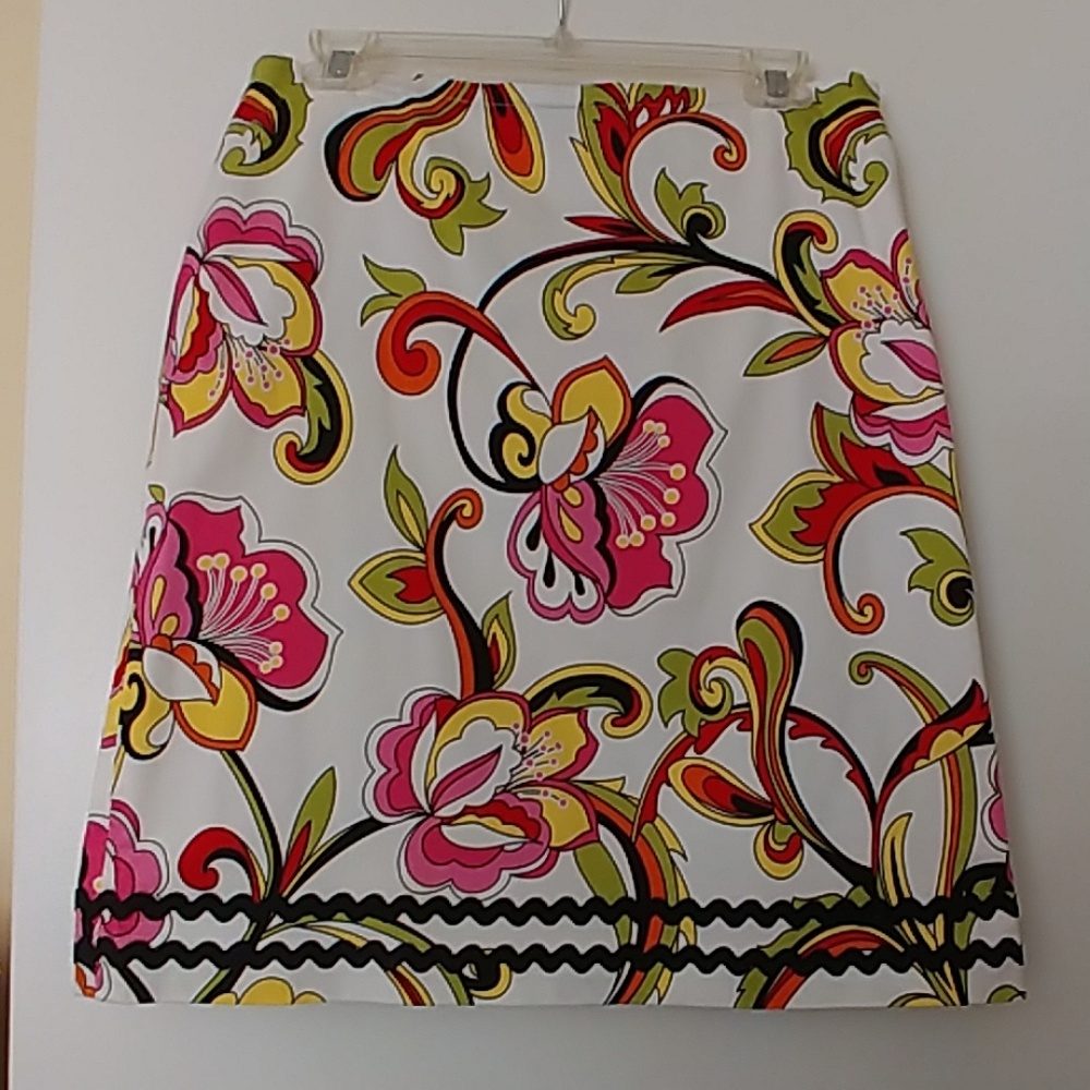 City Silk Stretch 97% Cotton Skirt Size 10